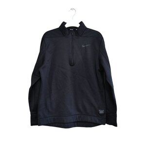 Nike Golf Women's 1/4 Zip Sweatshirt Size Medium Black  Polyester Long Sleeve